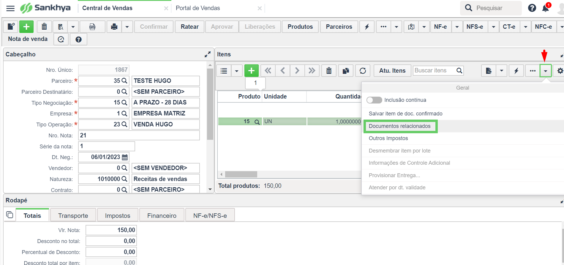 Quantidade