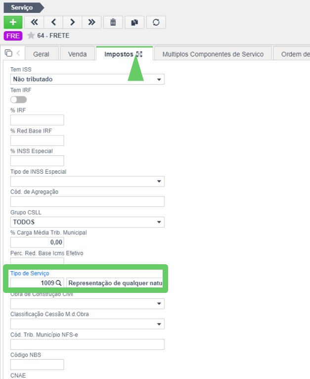 Configurações gerais para NFS-e – Sankhya Gestão de Negócios