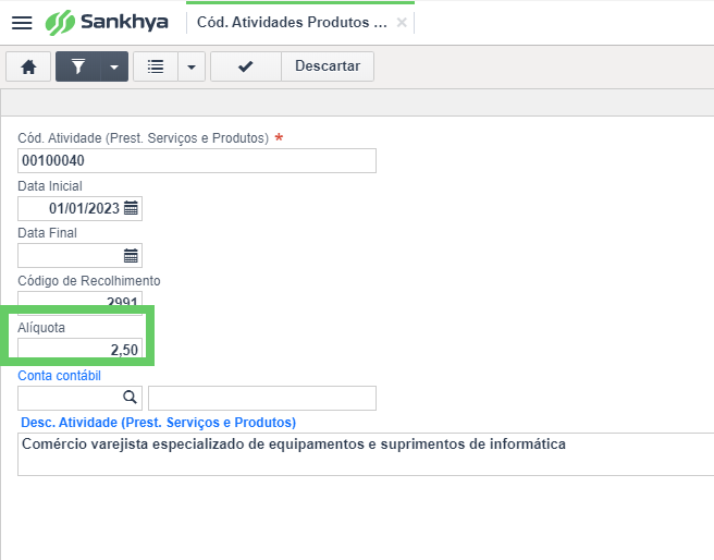 Conﬁgurações para o evento R2060 da EFD-Reinf (CPRB) 12.png