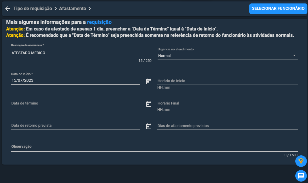 dados da requisiçao de afastamento.png