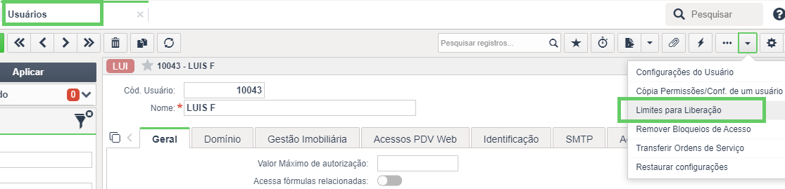 O usuário não possui alçada para o evento com o valor solicitado 1.png