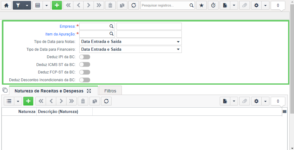 Configurações para apuração do Lucro Presumido.png