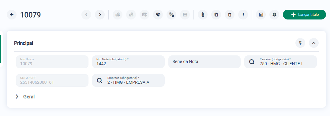 Movimentação Financeira - Atributos da Tela – Sankhya Gestão de Negócios