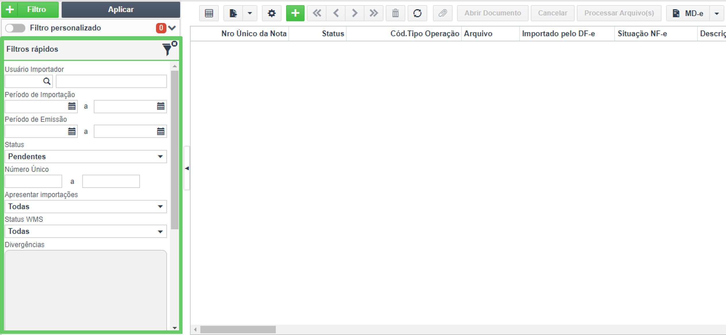 Painel de Filtros - Portal de Importação.png