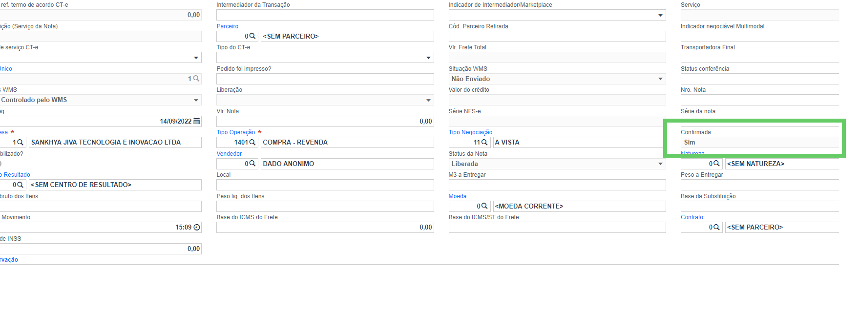 Nota está vindo confirmada do portal de importação de xml.png
