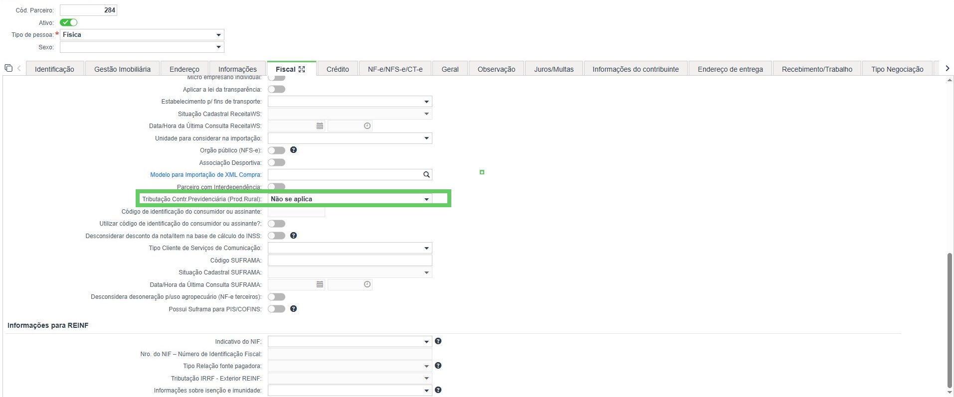 Como configurar a isenção de INSS patronal para o produtor rural 2.png