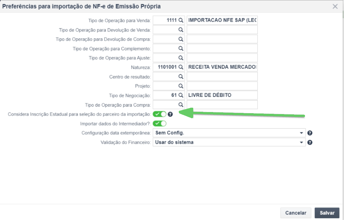 Importação de XML NF-e Emissão Própria - Portal 1.png
