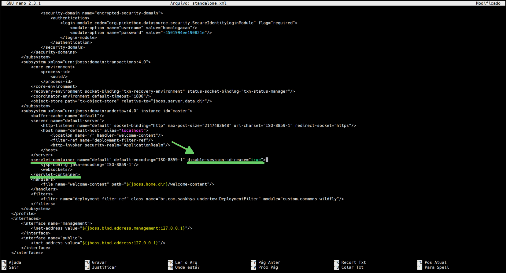 Configurações WildFly