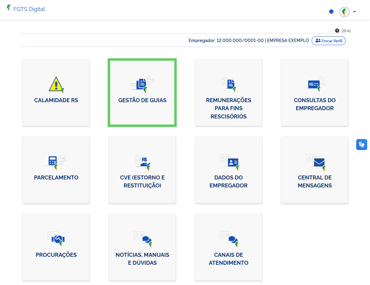 Como emitir guia FGTS apenas com Crédito do Trabalhador 1.png