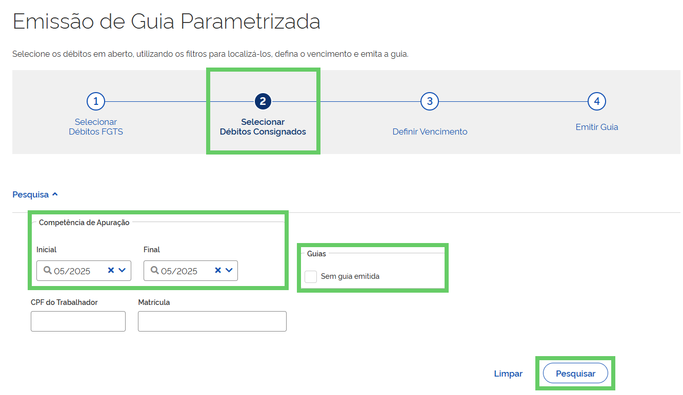 Como emitir guia FGTS apenas com Crédito do Trabalhador 3.png