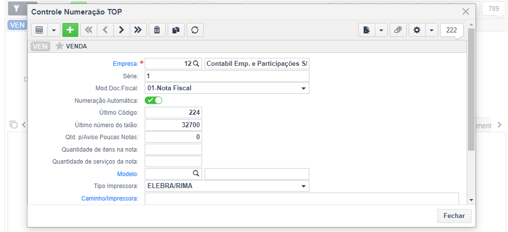 Configurações gerais para NFS-e – Sankhya Gestão de Negócios