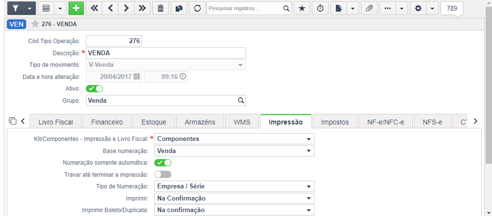 Configurações gerais para NFS-e – Sankhya Gestão de Negócios