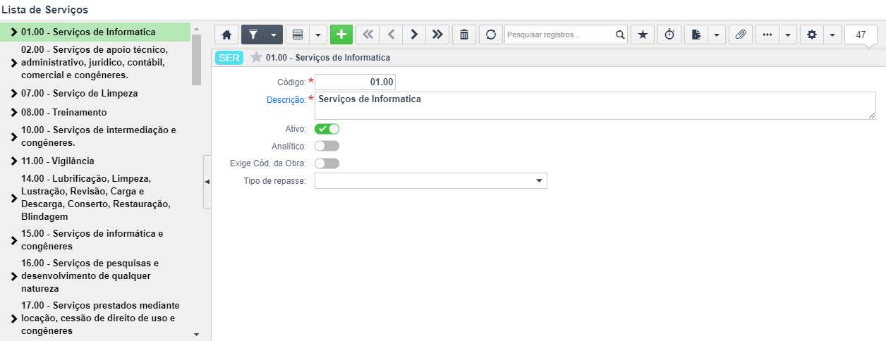 Configurações gerais para NFS-e – Sankhya Gestão de Negócios