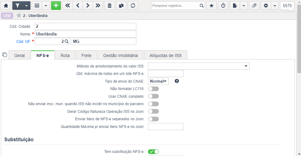 Configurações gerais para NFS-e – Sankhya Gestão de Negócios