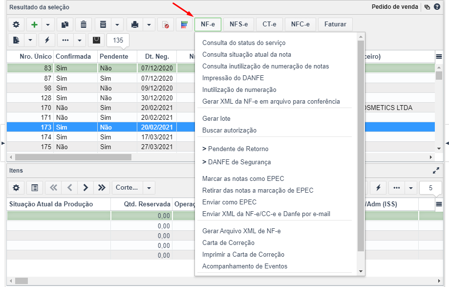 Configurações gerais para NFS-e – Sankhya Gestão de Negócios