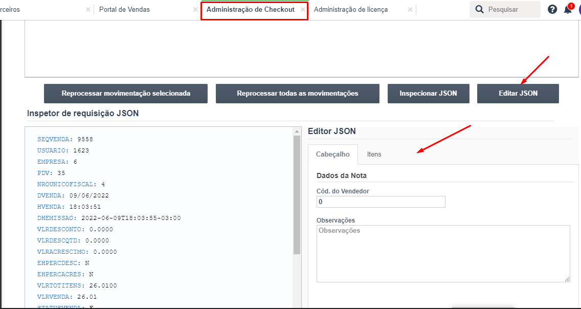 O Que Json De Nota Sankhya Gest O De Neg Cios