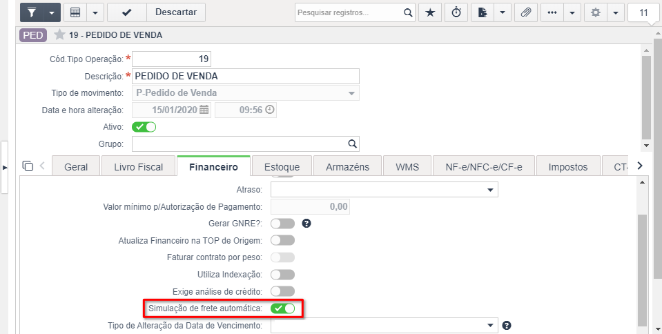 Tela_Tipos_de_Opera__o_top_-_aba_Financeiro_-_marca__o_Simula__o_de_frete_autom_tica_ligada.png